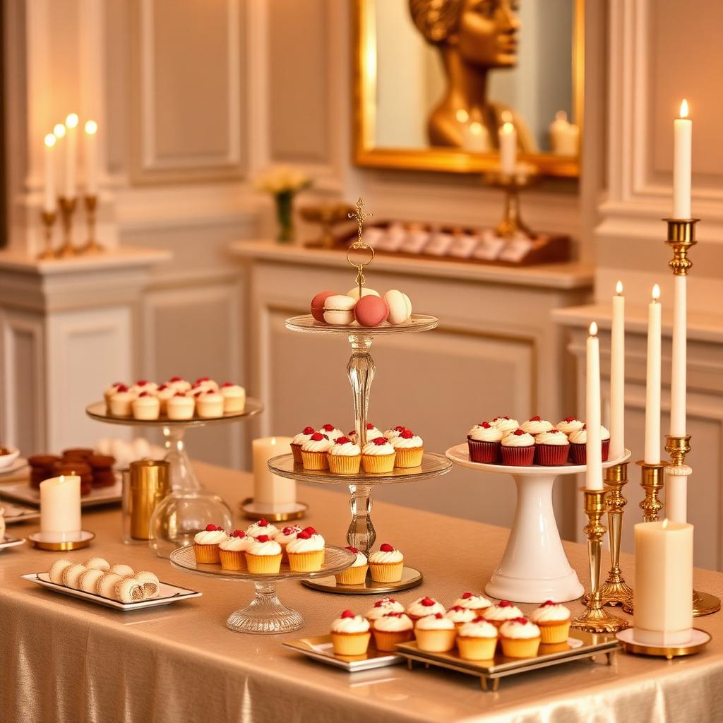 Mesa dulce de catering